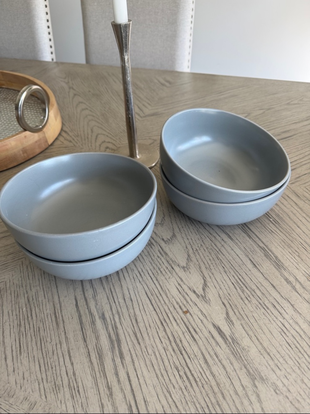 MASTER CUISINE SET OF 4 GRAY BOWLS